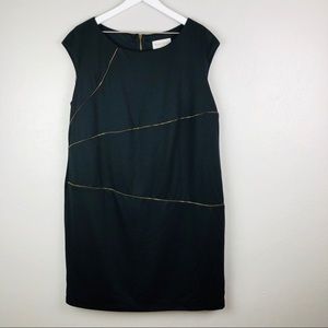 Ronni Nicole size 16W Black mod zipper dress
